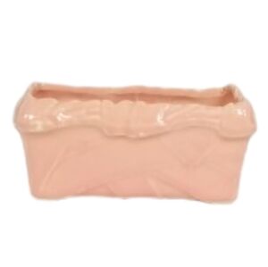 McCoy Art Pottery Salmon Peach Ceramic Planter Flower Pot